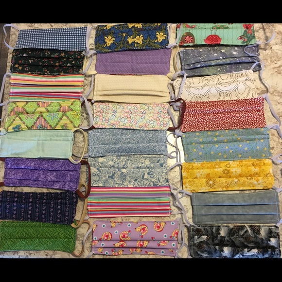 Hand Crafted Accessories - Cotton Face Mask Covering Washable Reversible